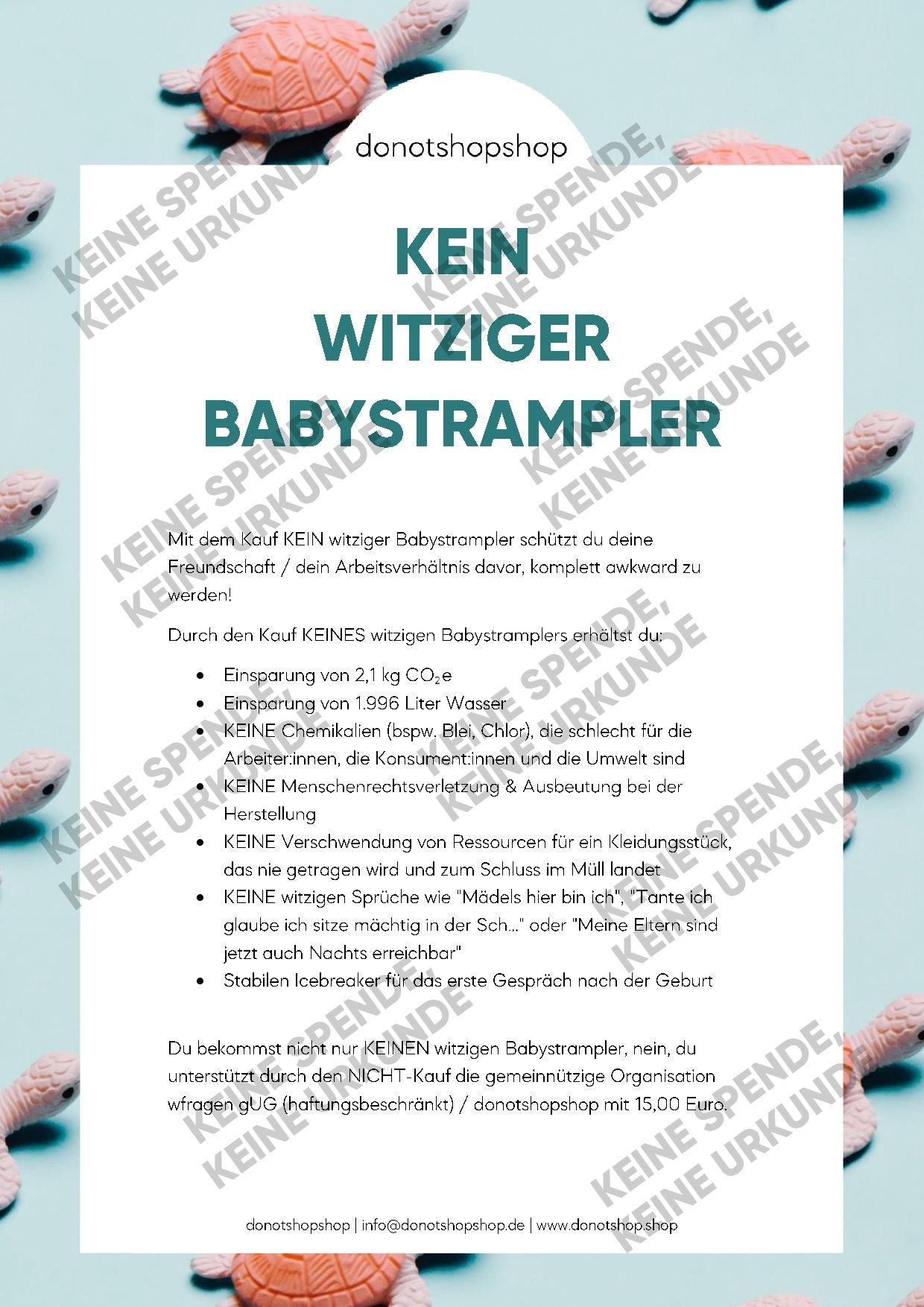 KEIN witziger Babystrampler