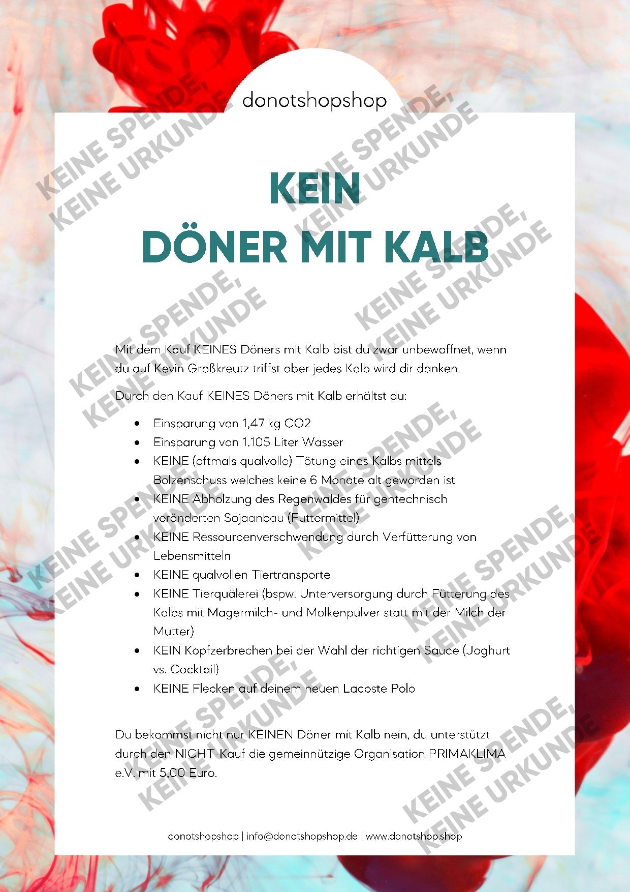 KEIN Döner mit Kalb - donotshopshop