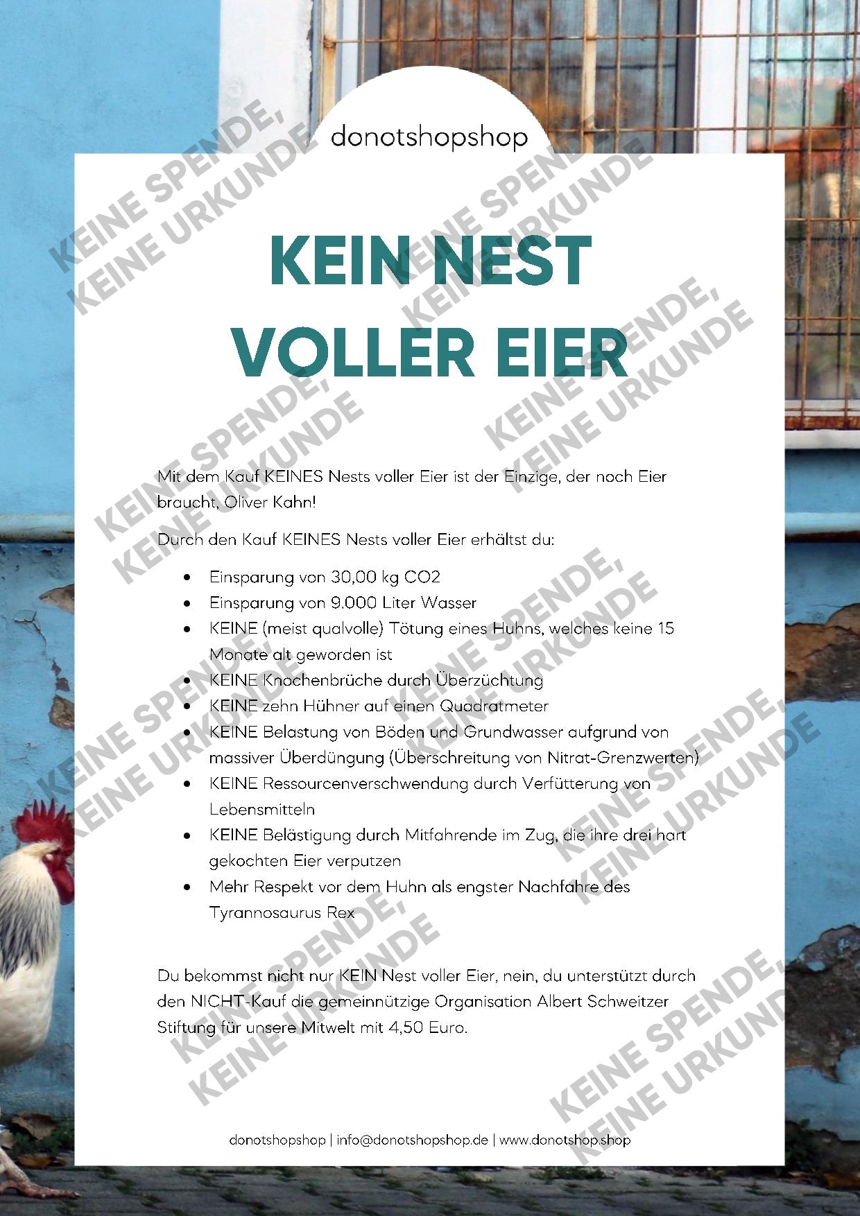 KEIN Nest voller Eier - donotshopshop