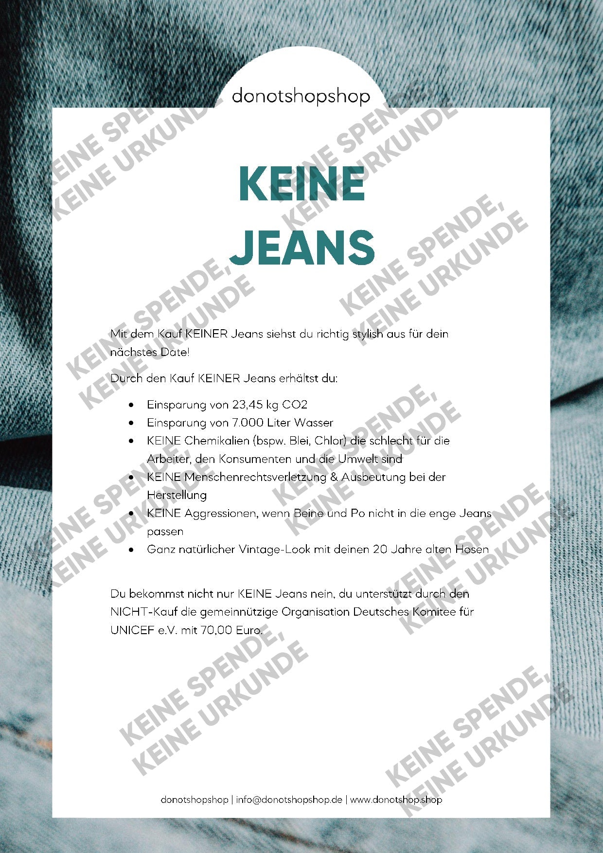 KEINE Jeans - donotshopshop