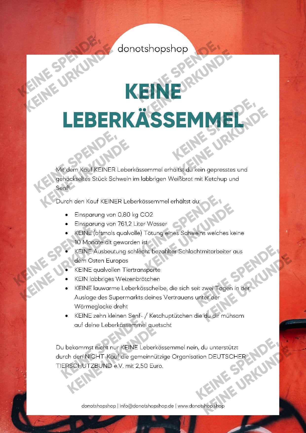 KEINE Leberkässemmel - donotshopshop