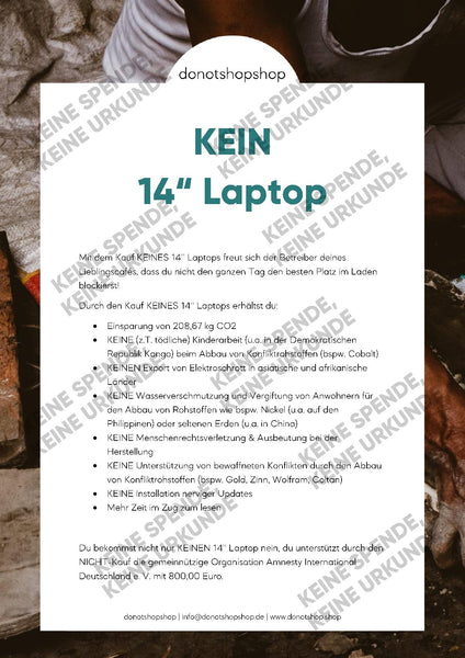 KEIN 14'' Laptop - donotshopshop