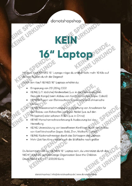 KEIN 16'' Laptop - donotshopshop