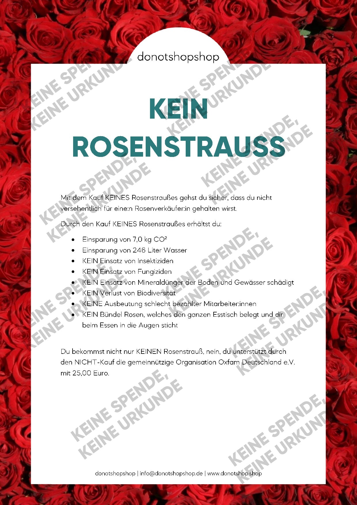 KEIN Rosenstrauß - donotshopshop