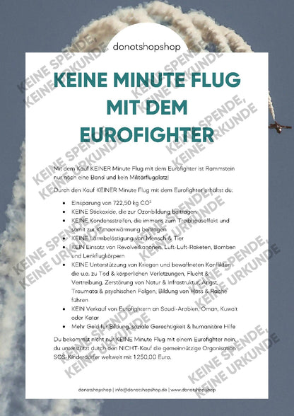 KEINE Minute Flug mit dem Eurofighter - donotshopshop